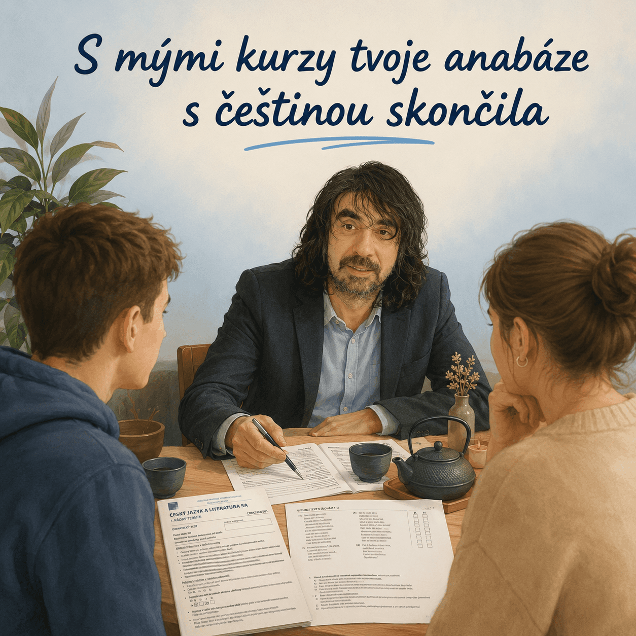 Lektor při přípravě studentů